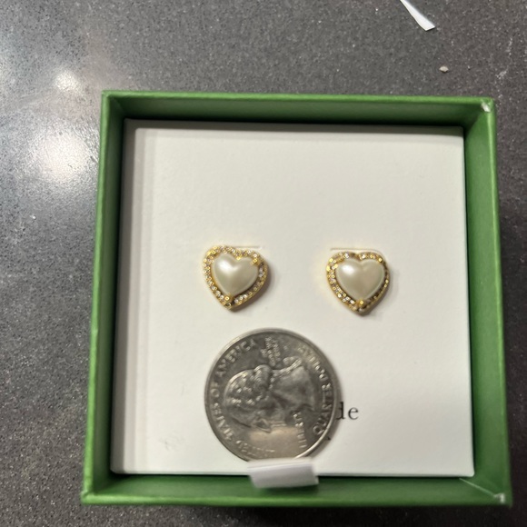 Kate spade heart pearl earrings - Picture 2 of 3